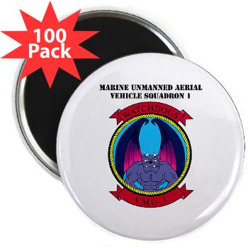 MUAVS1 - M01 - 01 - Marine Unmanned Aerial Vehicle Sqdrn 1 with text - 2.25" Magnet (100 pack)